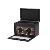 WOLF Roadster Double Watch Winder With Storage