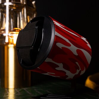 Swiss Capsule Single Camouflage Orange Watch Winder Swiss Capsule Single Camouflage Orange Watch Winder