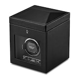 WOLF Single Watch Winder With Storage - British Racing Black Collection