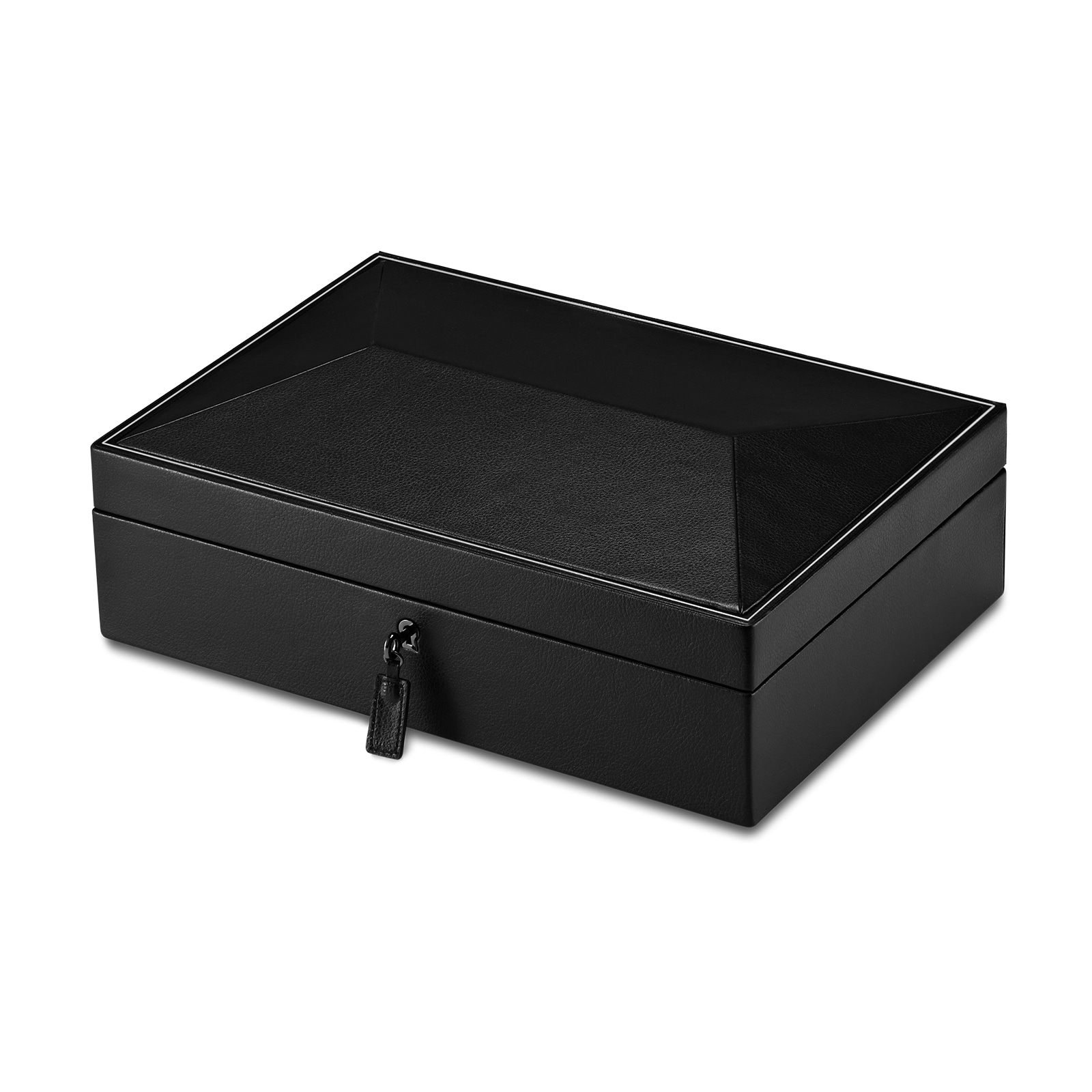 WOLF Ten Piece Watch Box - British Racing Black Collection