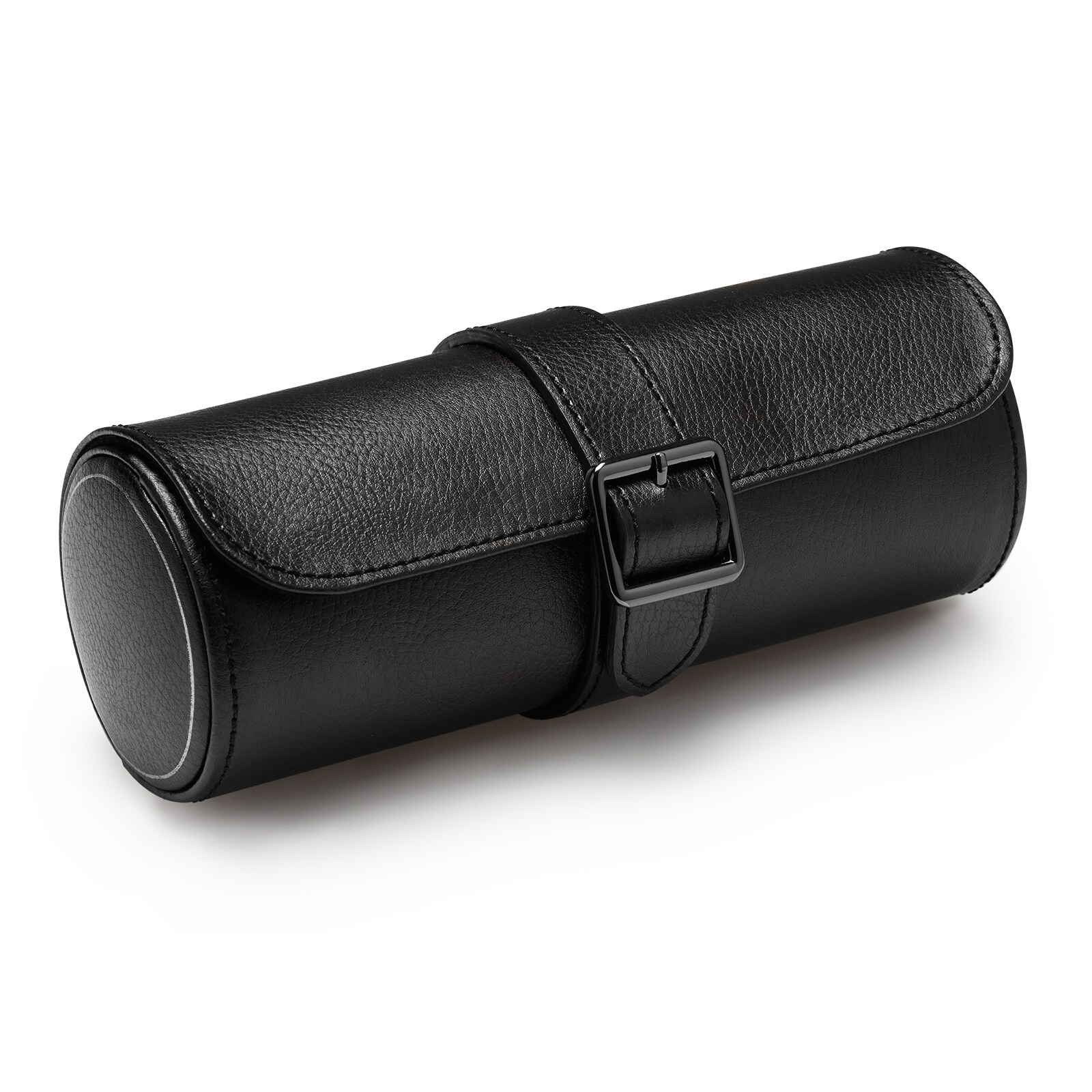 WOLF Triple Watch Roll With Capsule - British Racing Black Collection