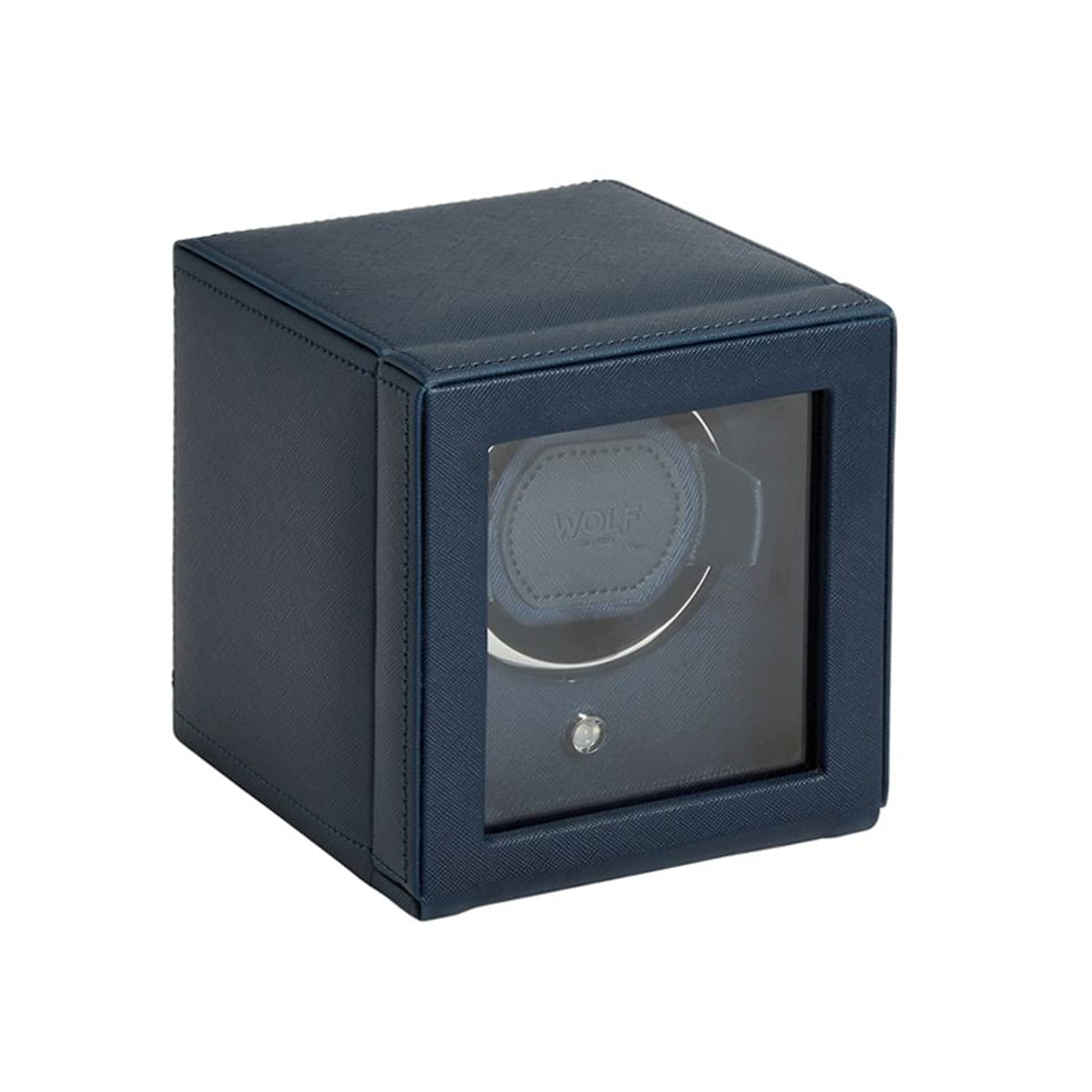 WOLF Cub Tutti Fruitti Single Watch Winder With Cover Blue