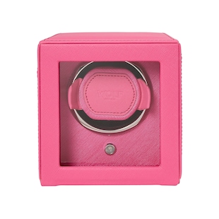 WOLF Cub Tutti Fruitti Single Watch Winder With Cover Pink
