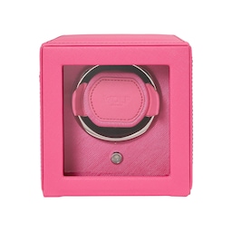 39260296 - Cub Tutti Fruitti Single Watch Winder With Cover Pink