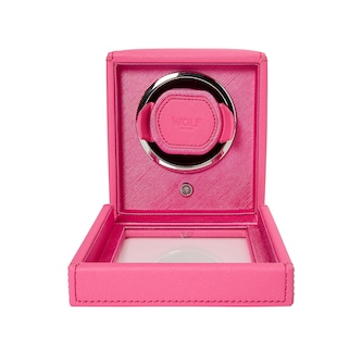 WOLF Cub Tutti Fruitti Single Watch Winder With Cover Pink