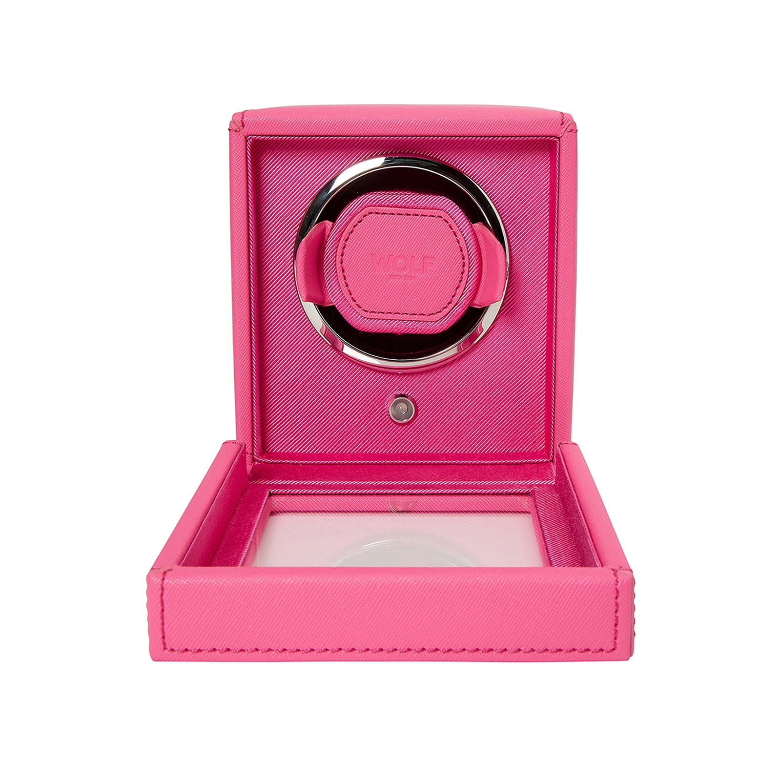 WOLF Cub Tutti Fruitti Single Watch Winder With Cover Pink