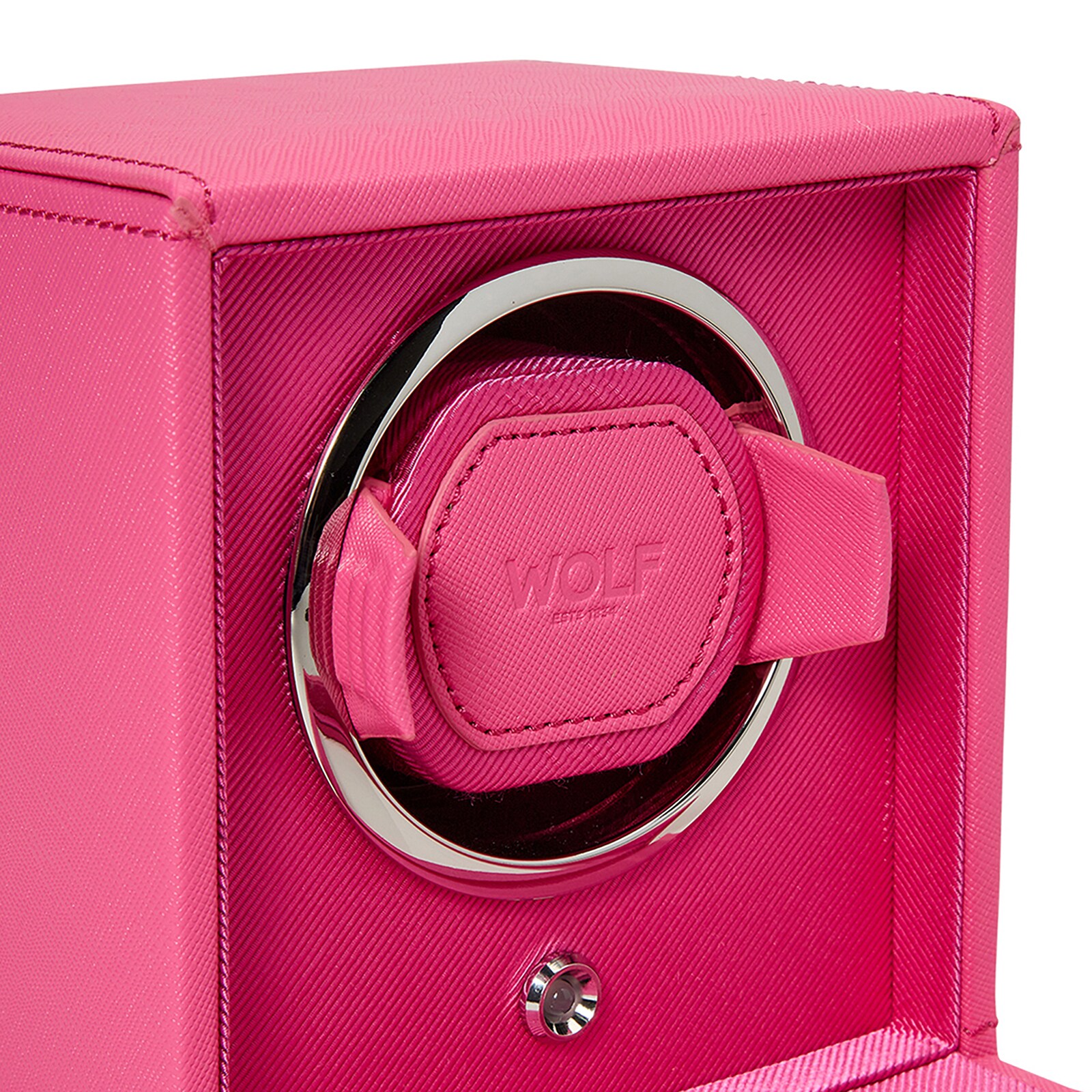 WOLF Cub Tutti Fruitti Single Watch Winder With Cover Pink