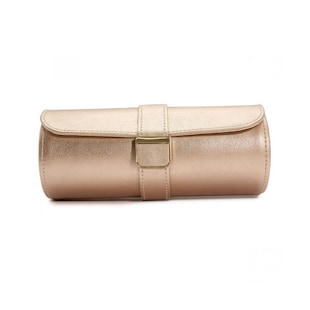 WOLF Palermo Double Watch Roll With Jewelry Pouch