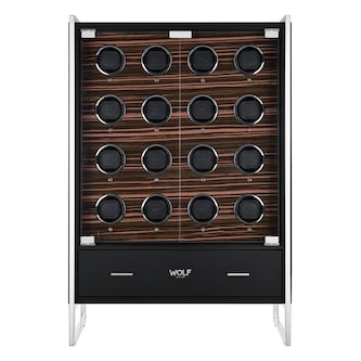 WOLF Roadster 16 Piece Watch Winder Cabinet