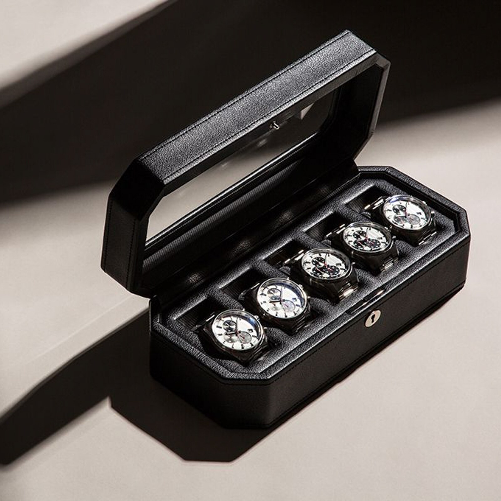 WOLF Windsor 5 Piece Watch Box