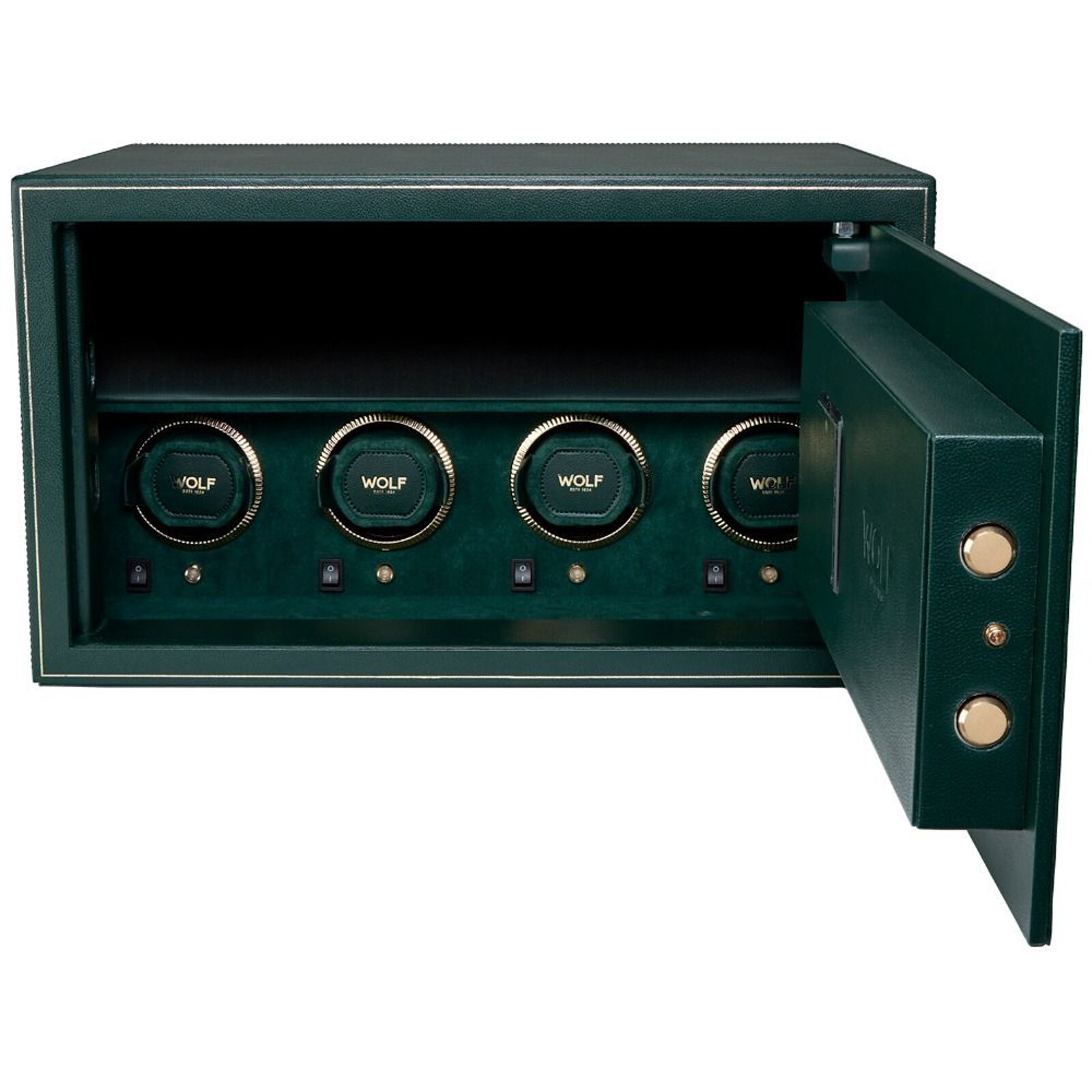WOLF The Den 4 Piece Watch Winder Safe