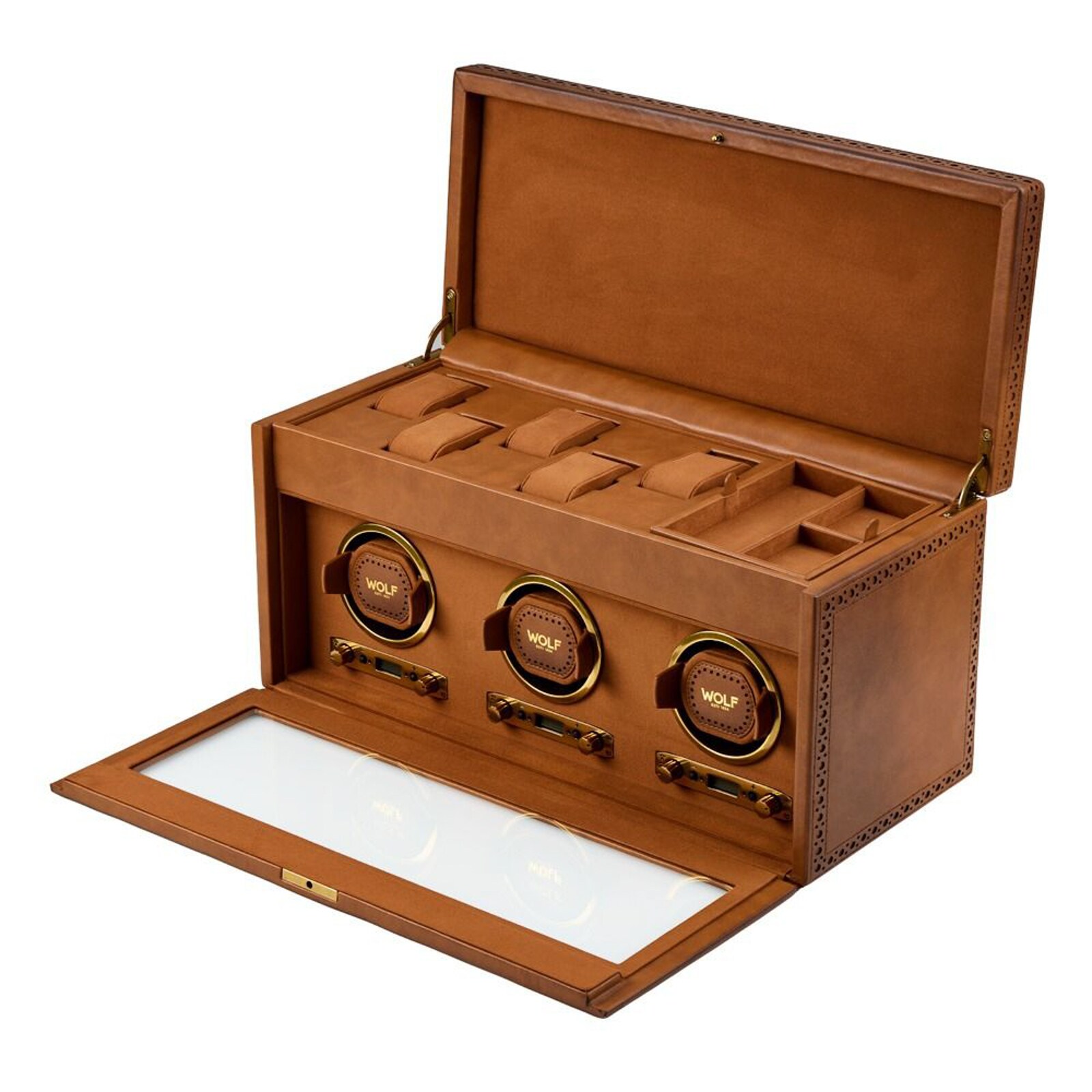 WOLF Brogue Triple Winder With Storage