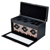 WOLF Axis Triple Watch Winder With Storage