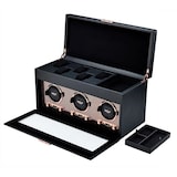 WOLF Axis Triple Watch Winder With Storage
