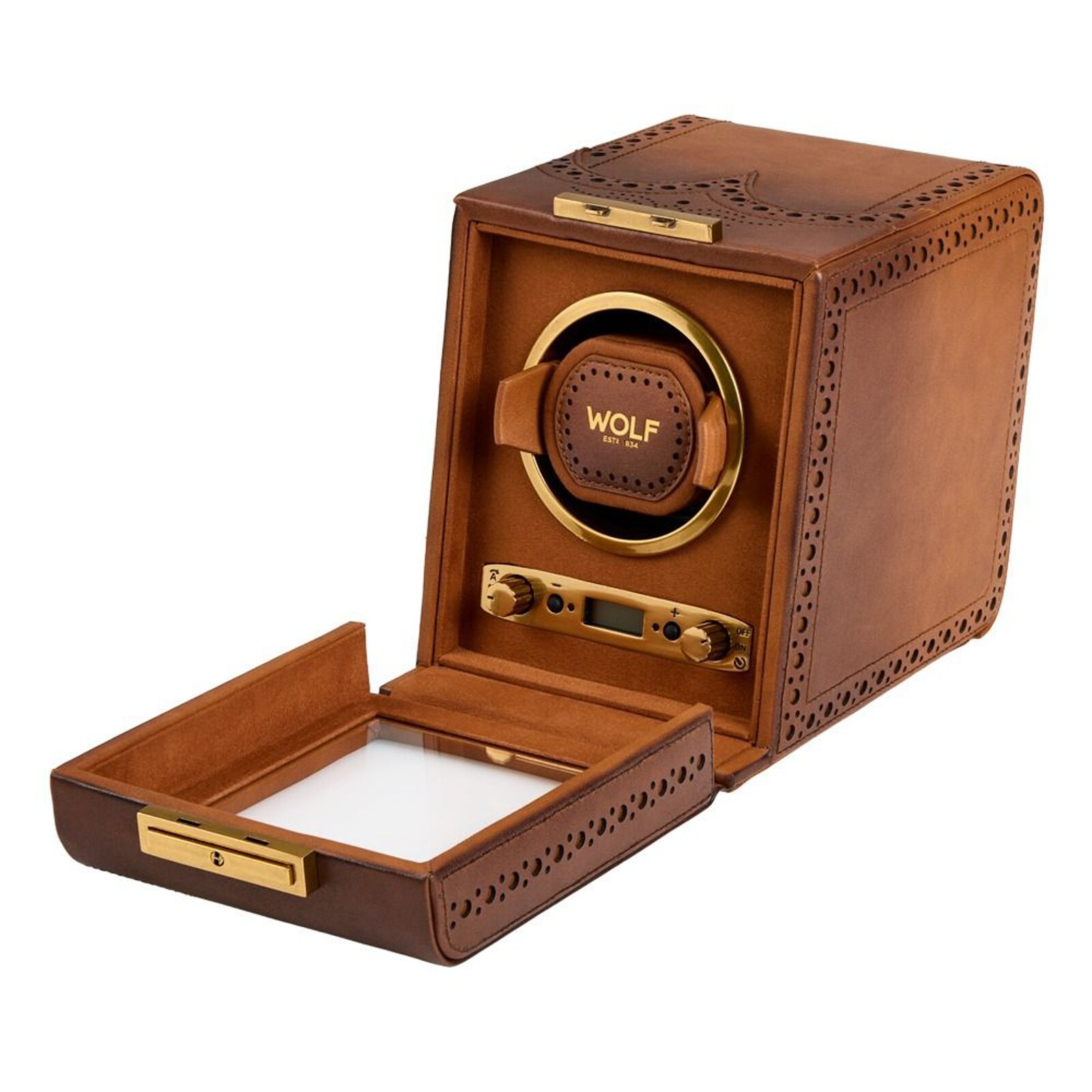 WOLF Brogue Single Watch Winder