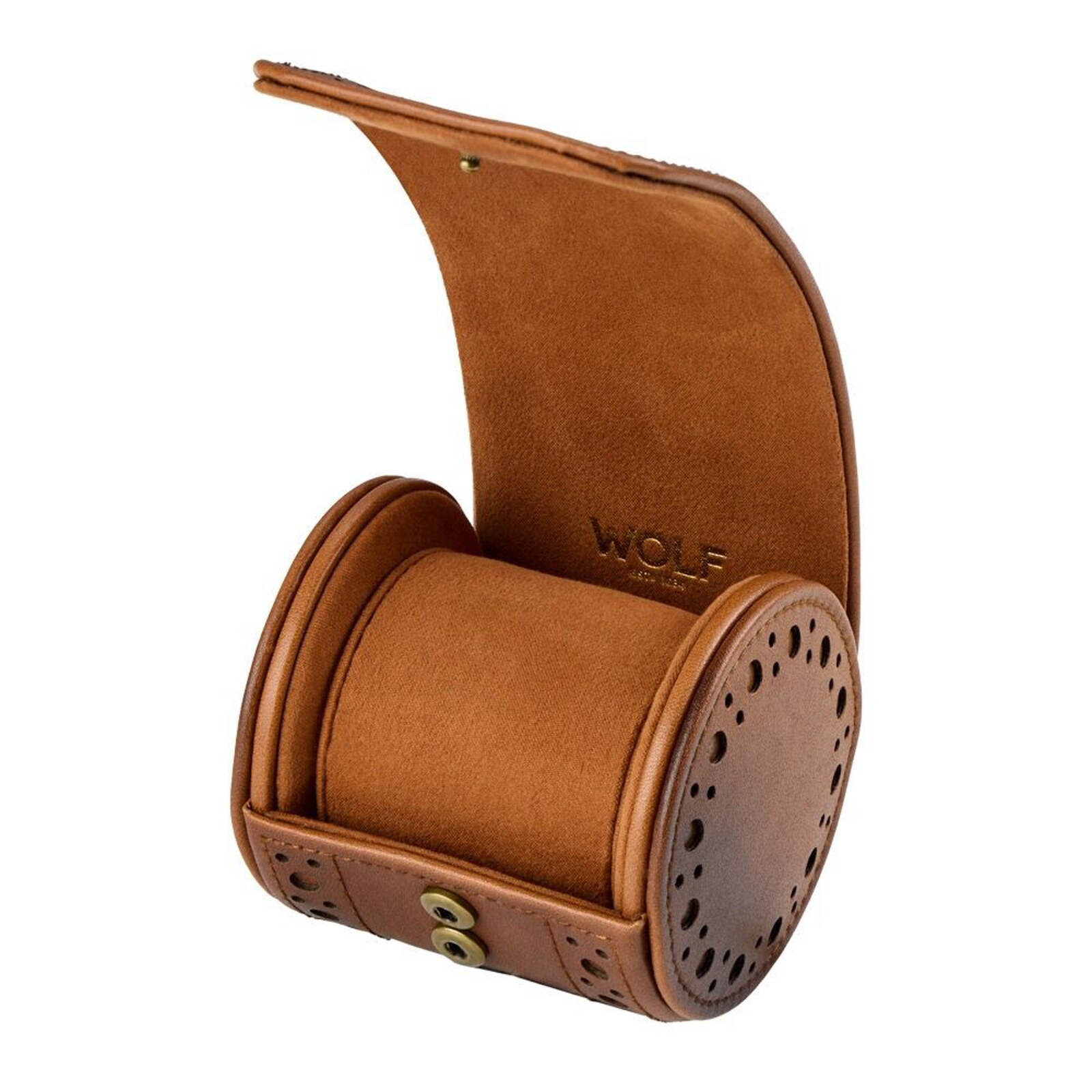 WOLF Brogue Single Watch Roll
