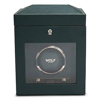 WOLF British Racing Single Watch Winder with Storage