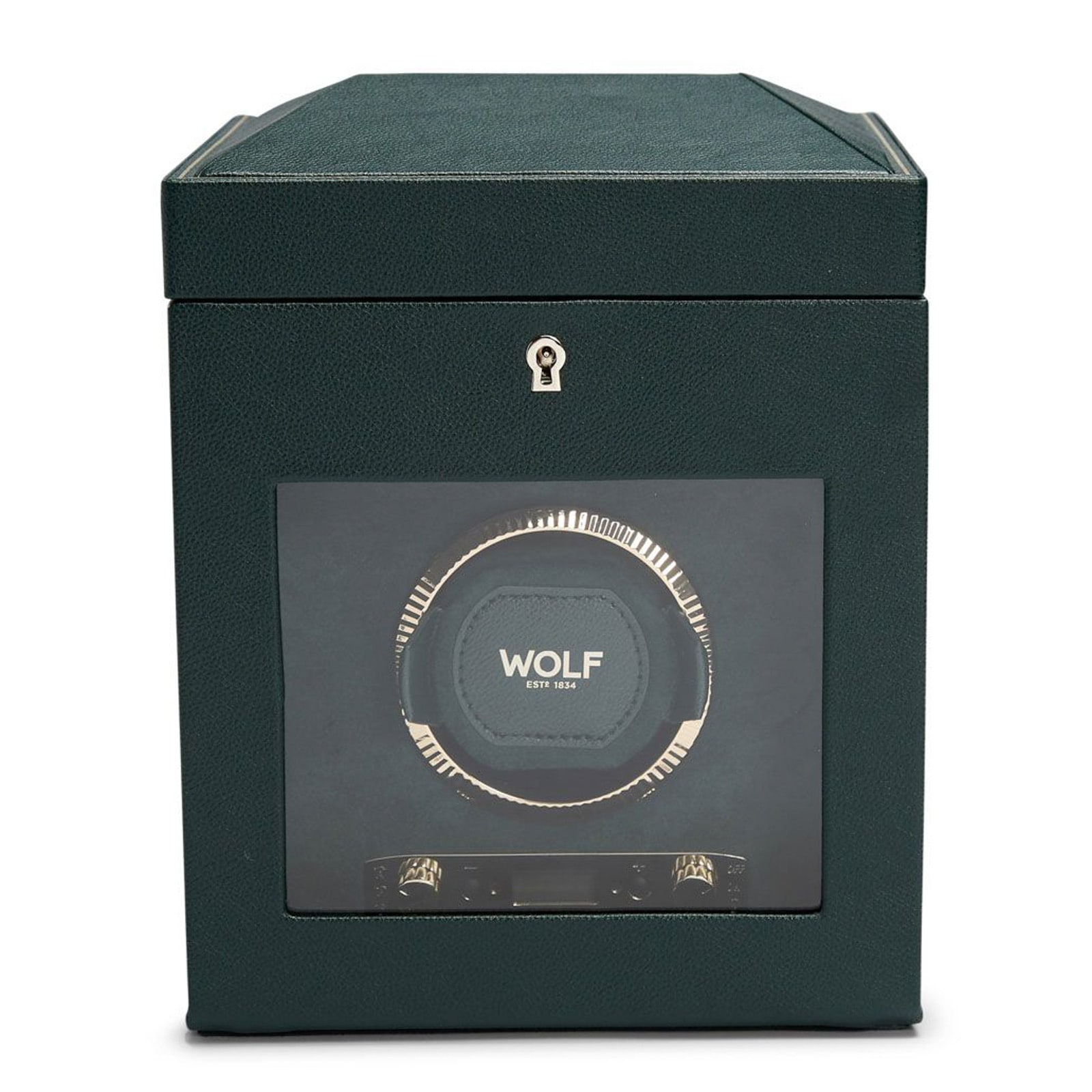 WOLF British Racing Single Watch Winder with Storage WOLF British Racing Single Watch Winder with Storage