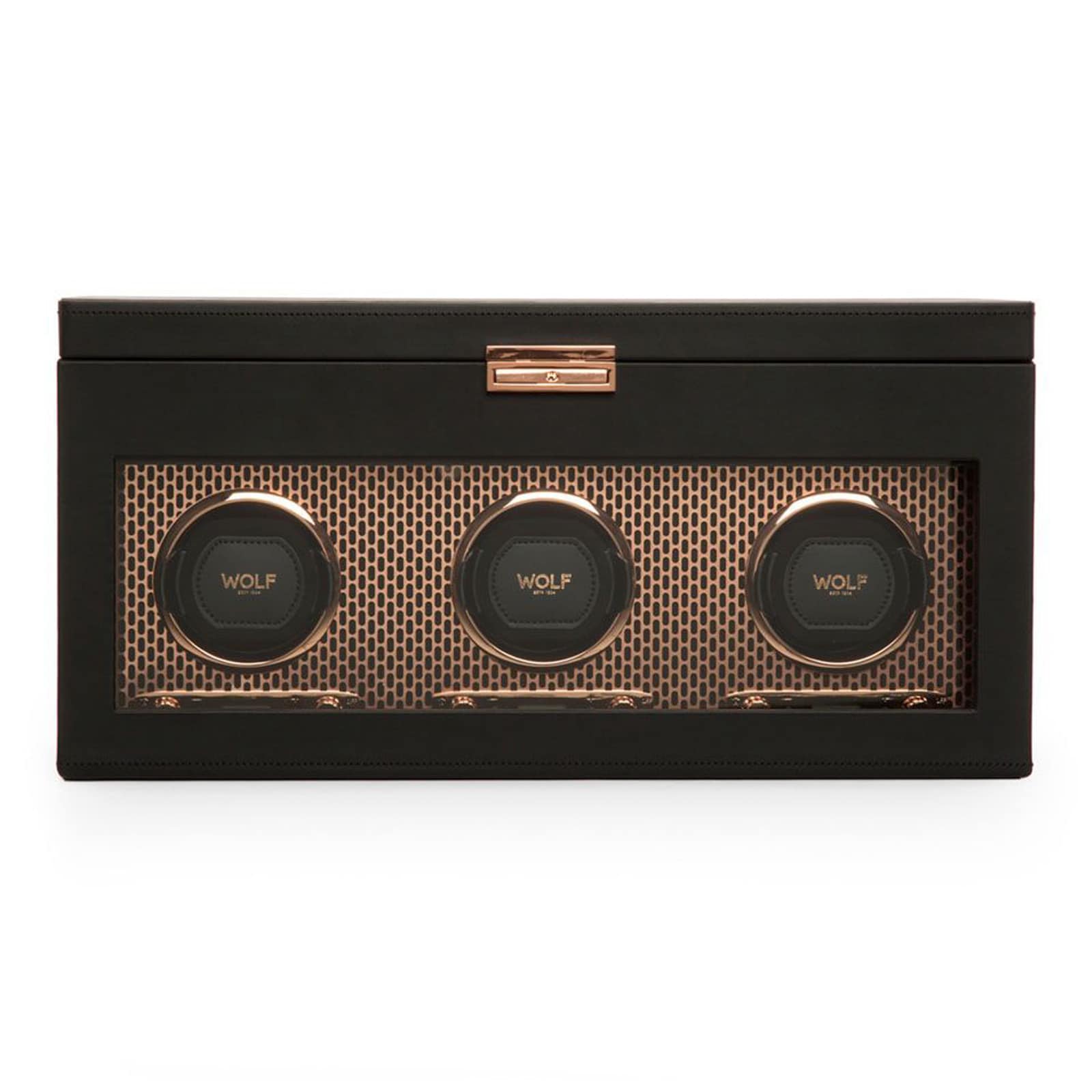 WOLF Axis Triple Watch Winder With Storage WOLF Axis Triple Watch Winder With Storage