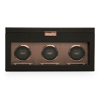 WOLF Axis Triple Watch Winder With Storage WOLF Axis Triple Watch Winder With Storage
