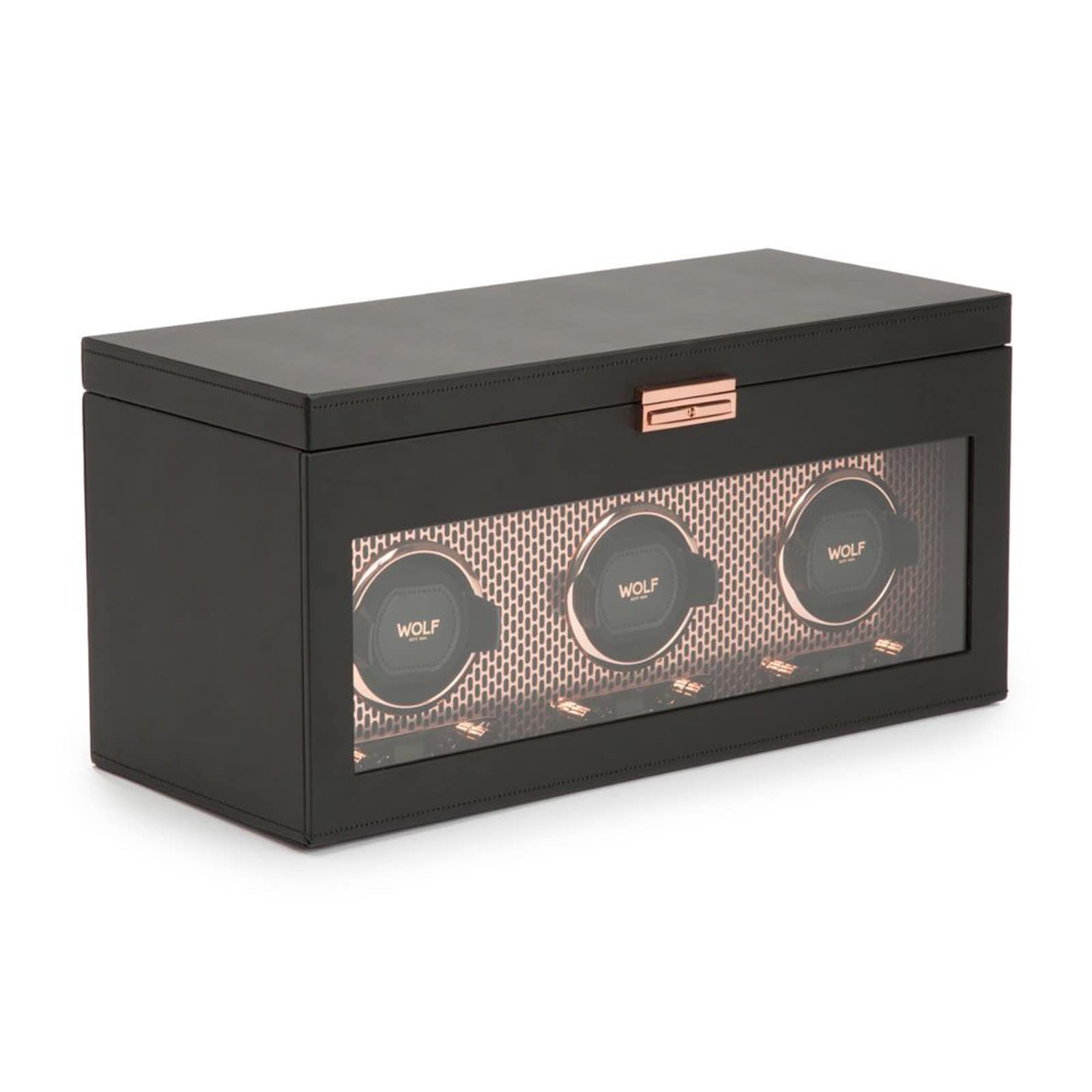 WOLF Axis Triple Watch Winder With Storage WOLF Axis Triple Watch Winder With Storage