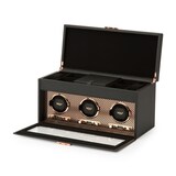 WOLF Axis Triple Watch Winder With Storage