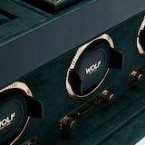 WOLF British Racing Triple Watch Winder with Storage