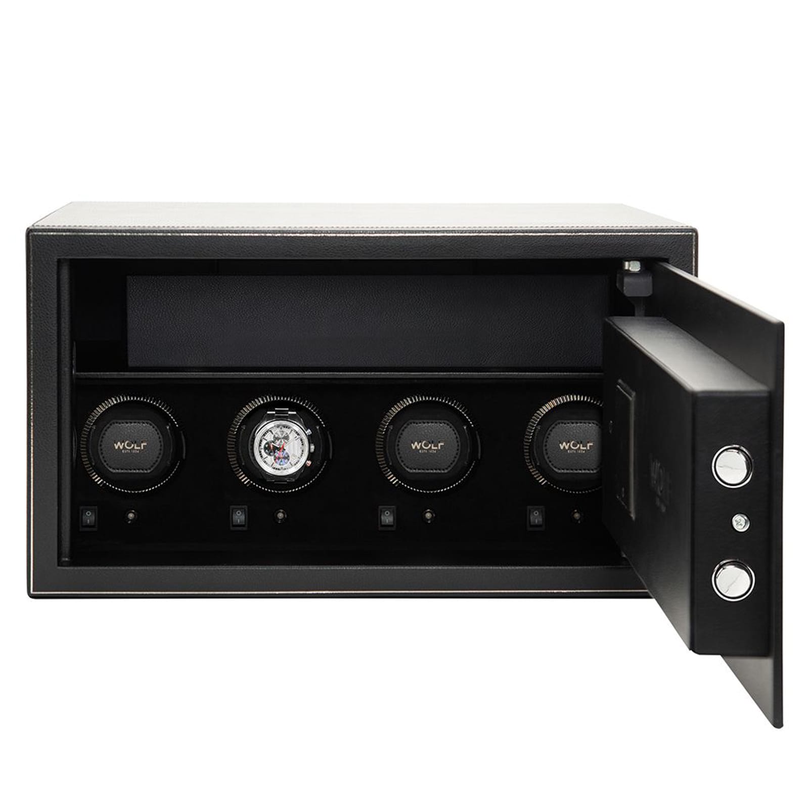WOLF The Den 4 Piece Watch Winder Safe WOLF The Den 4 Piece Watch Winder Safe