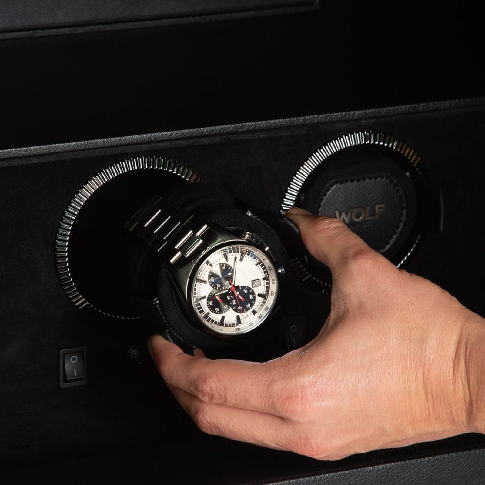 WOLF The Den 4 Piece Watch Winder Safe WOLF The Den 4 Piece Watch Winder Safe