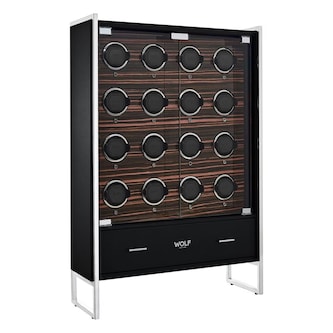 WOLF Roadster 16 Piece Watch Winder Cabinet WOLF Roadster 16 Piece Watch Winder Cabinet