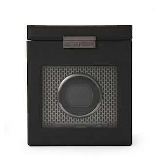 WOLF Axis Single Watch Winder With Storage WOLF Axis Single Watch Winder With Storage