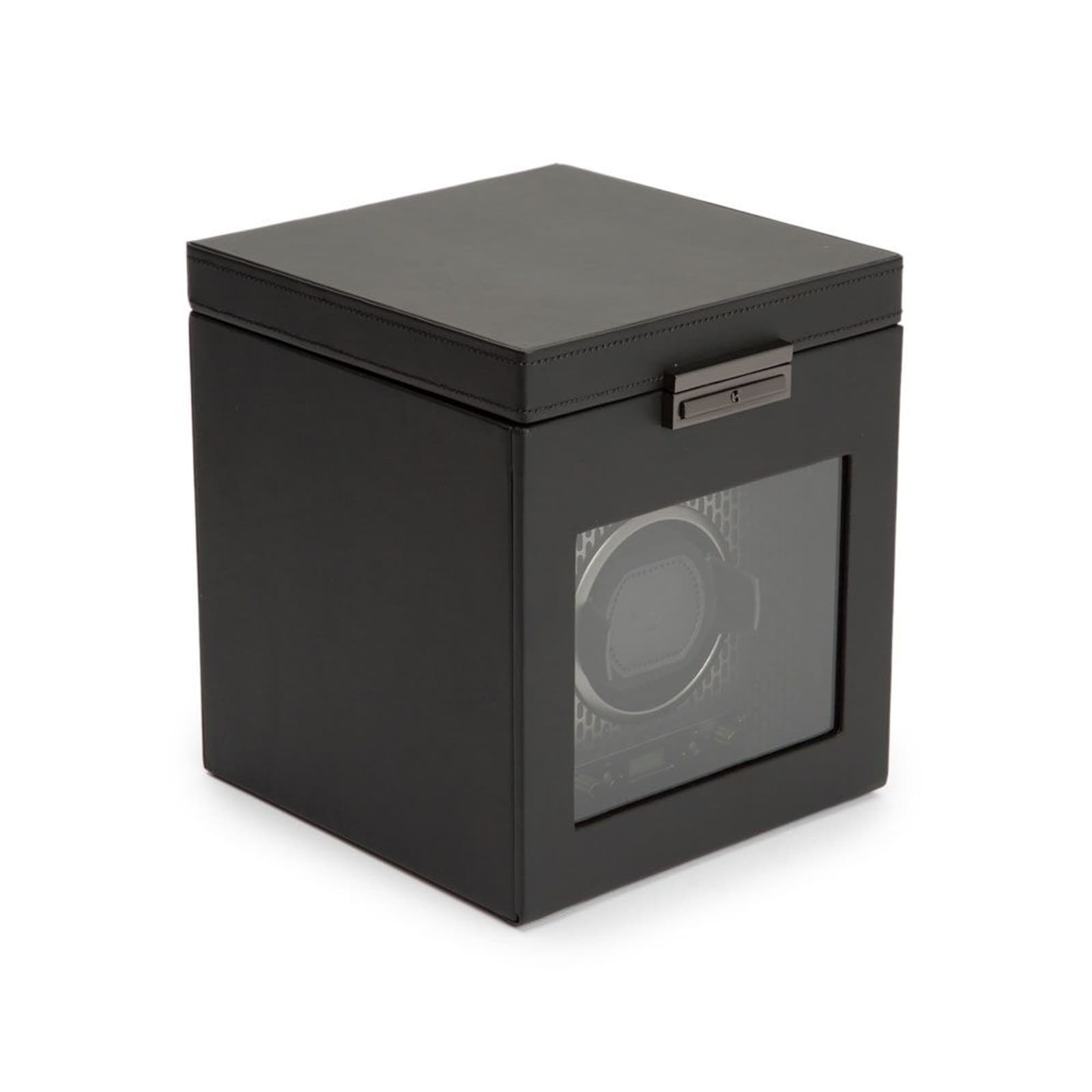 WOLF Axis Single Watch Winder With Storage WOLF Axis Single Watch Winder With Storage