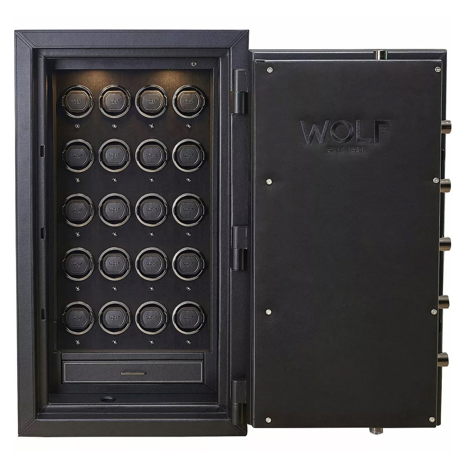 WOLF Athos 20 Piece Watch Winder Safe WOLF Athos 20 Piece Watch Winder Safe