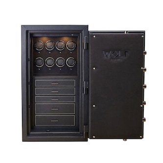 WOLF Athos 8 Piece Watch Winder and Jewellery Safe WOLF Athos 8 Piece Watch Winder and Jewellery Safe