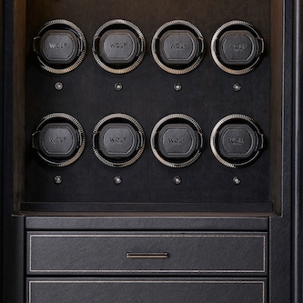 WOLF Athos 8 Piece Watch Winder and Jewellery Safe