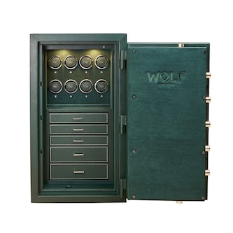 WOLF Athos 8 Piece Watch Winder and Jewellery Safe WOLF Athos 8 Piece Watch Winder and Jewellery Safe
