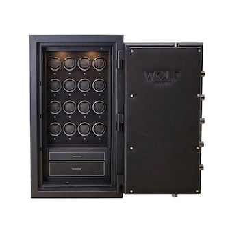 WOLF Athos 16 Piece Watch Winder and Jewellery Safe WOLF Athos 16 Piece Watch Winder and Jewellery Safe