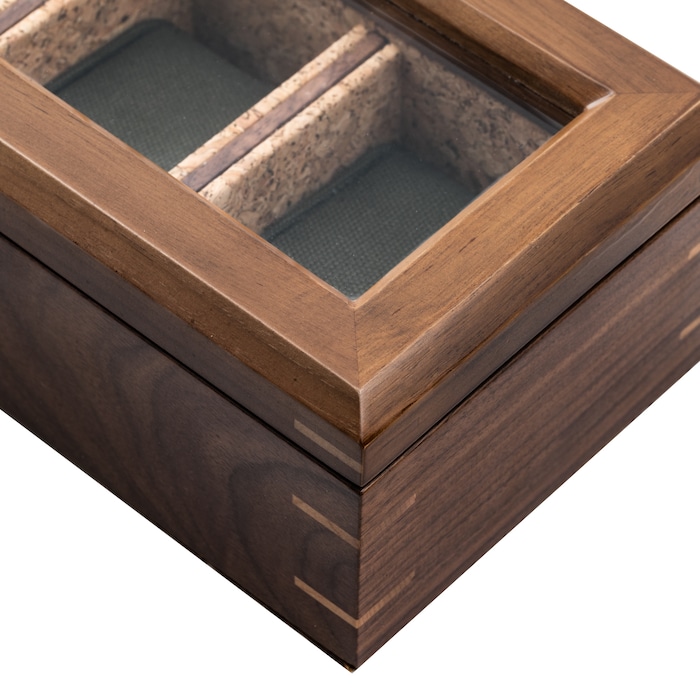 Analog Shift x WOLF Flatiron II 5-Piece Watch Box - Walnut