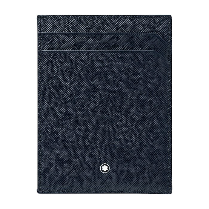 Montblanc Blue Leather 4CC Holder