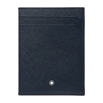 Montblanc Blue Leather 4CC Holder