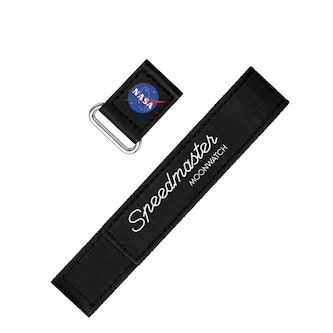 Omega 2-Piece Black Speedmaster MoonWatch VELCRO Strap