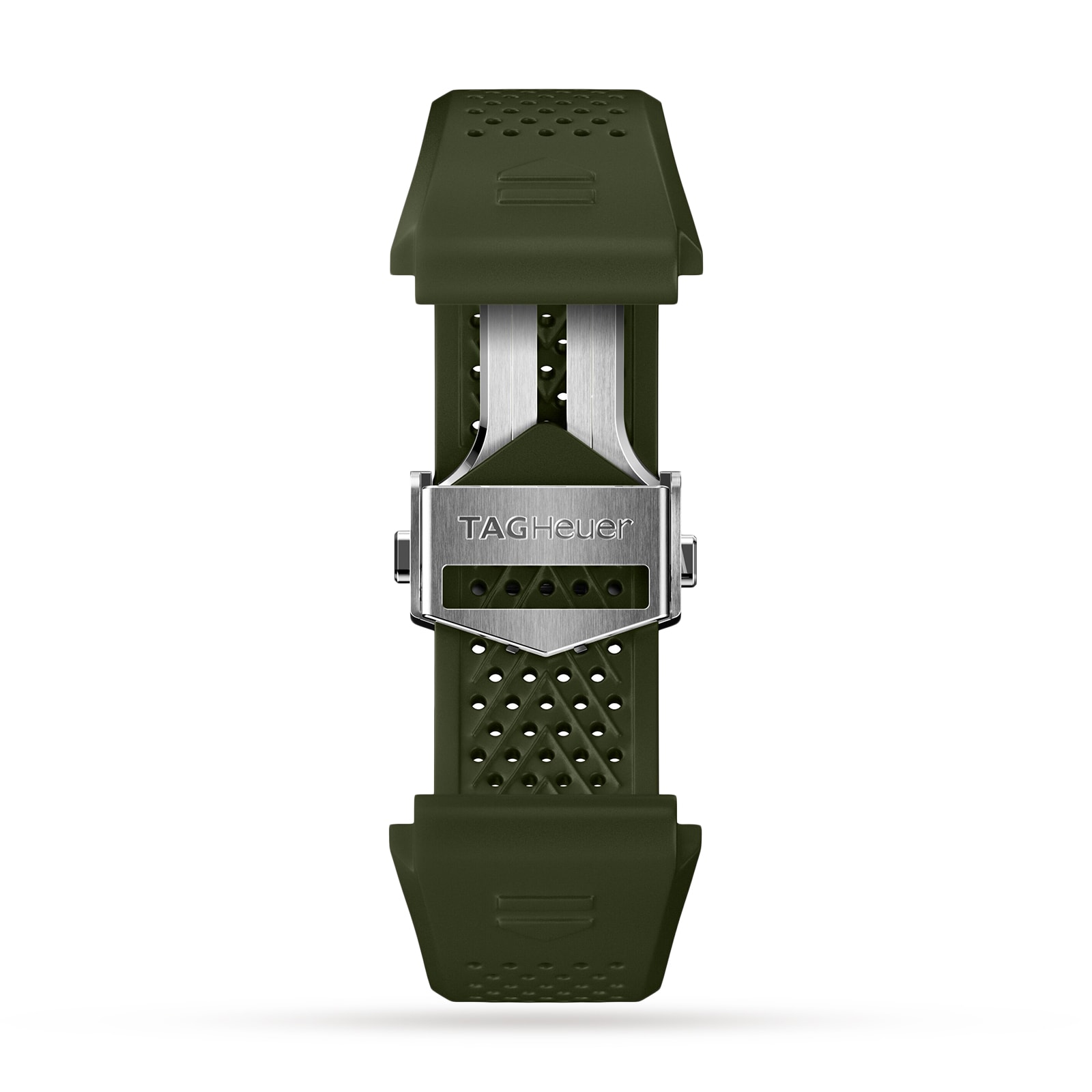 Connected 45mm Dark Green Rubber Strap