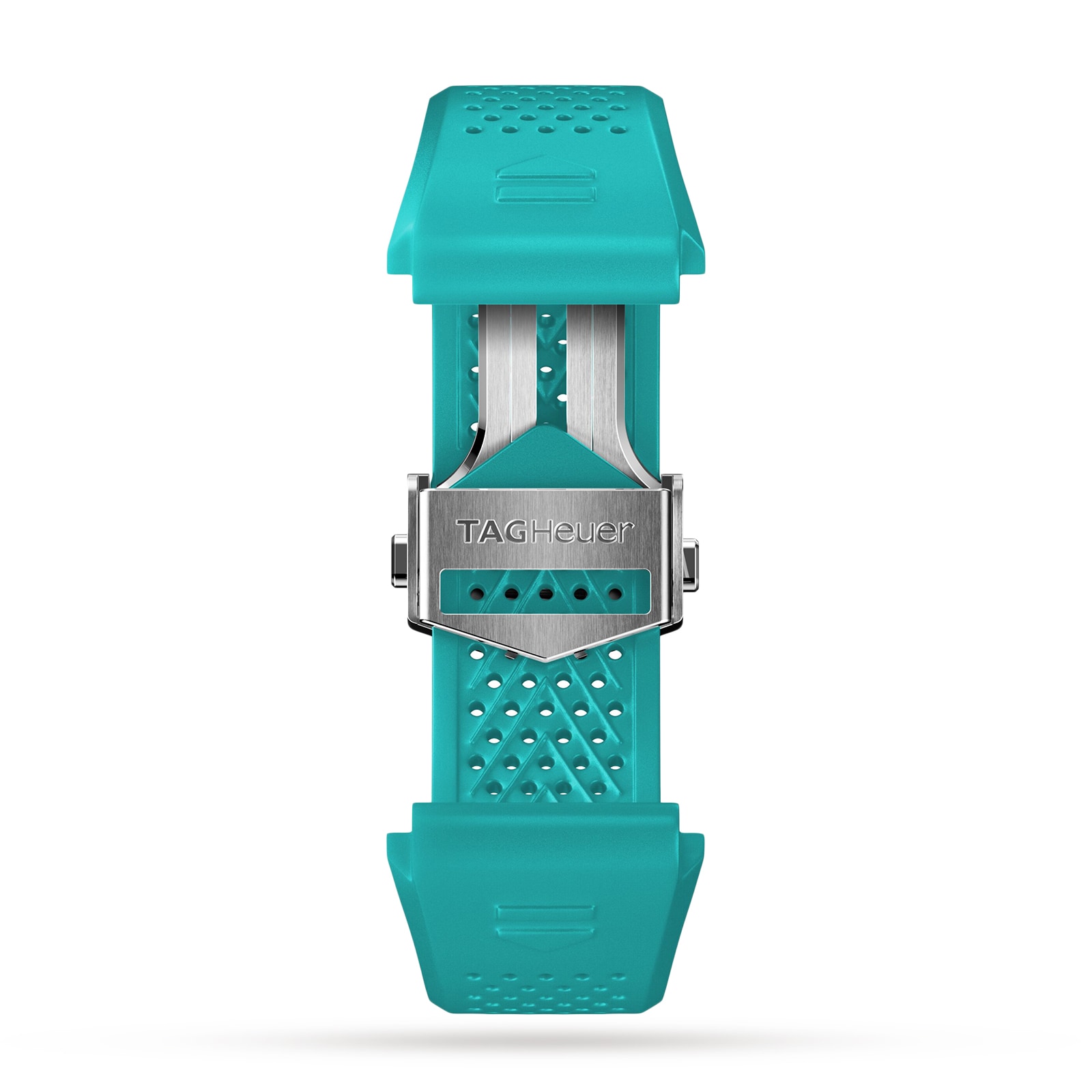 Connected 45mm Turquoise Rubber Strap