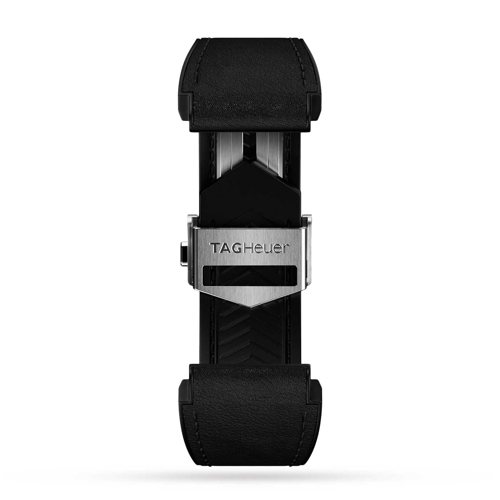 Connected 45mm Black Leather Strap