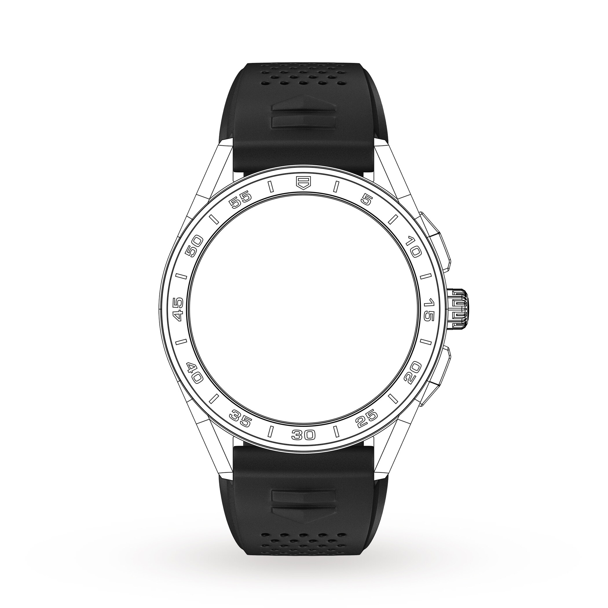 TAG Heuer Connected Black Rubber Band