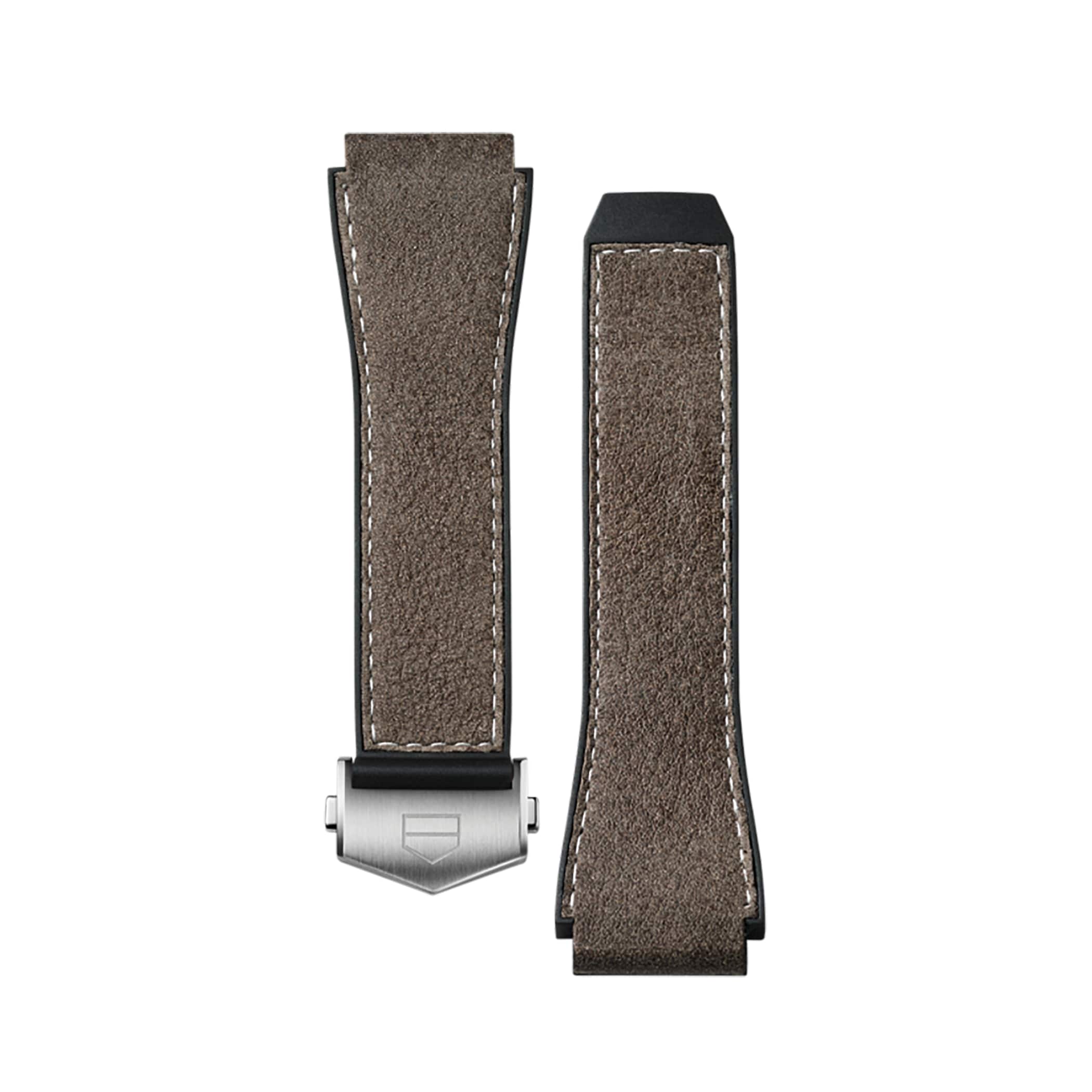 TAG Heuer Connected Brown Rubber and leather Band