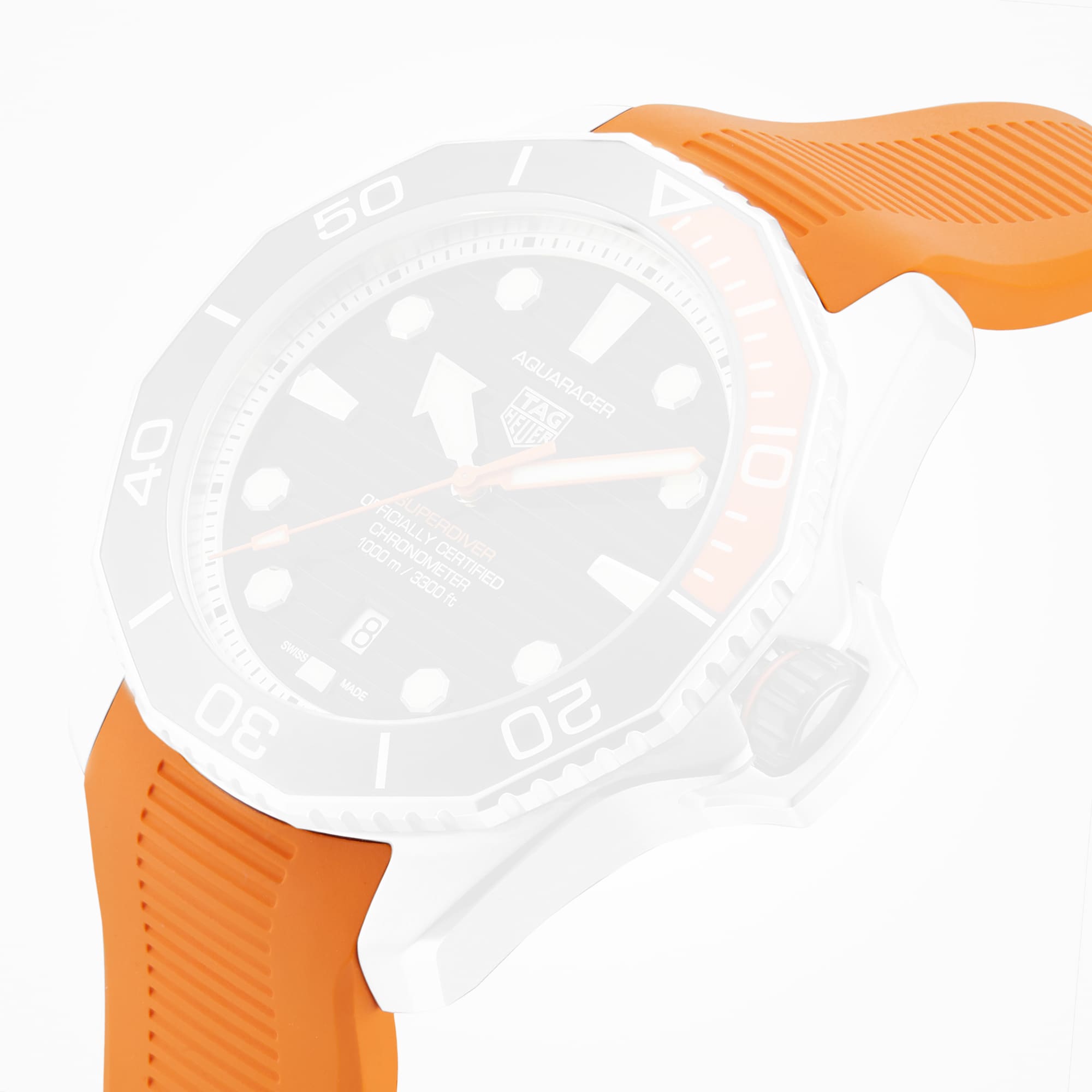 TAG Heuer Complimentary Orange Superdiver Rubber Strap TAG Heuer Complimentary Orange Superdiver Rubber Strap