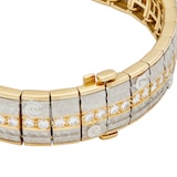 Vintage And Estate Jewelry 18k Yellow Gold and Platinum 2.56cttw Diamond Bondanza Bracelet