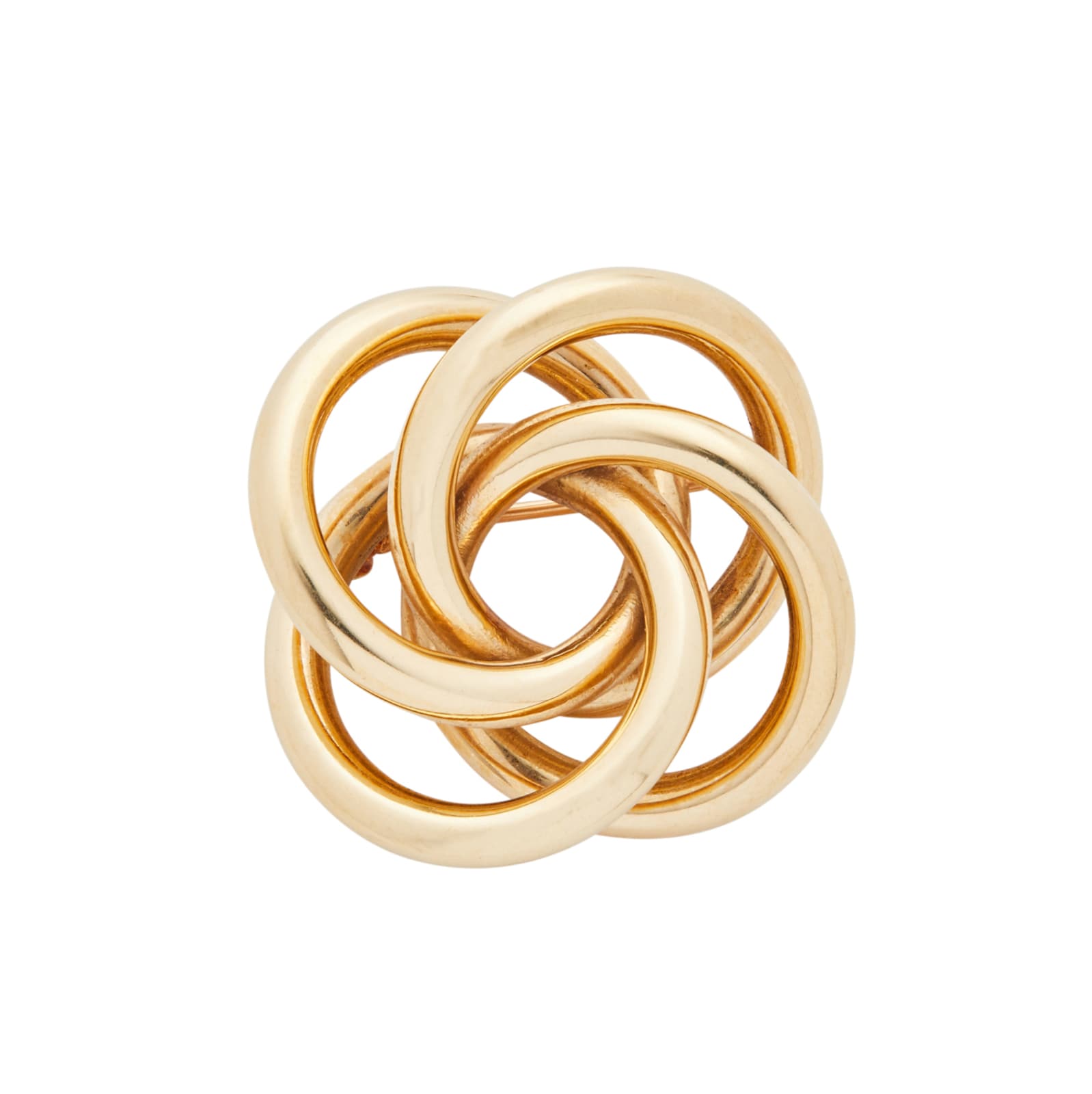 Vintage And Estate Jewelry 18k Yellow Gold Tiffany&Co Spiral Design Pin