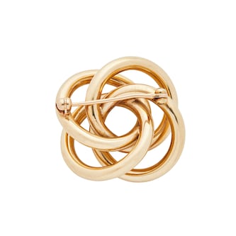 Vintage And Estate Jewelry 18k Yellow Gold Tiffany&Co Spiral Design Pin